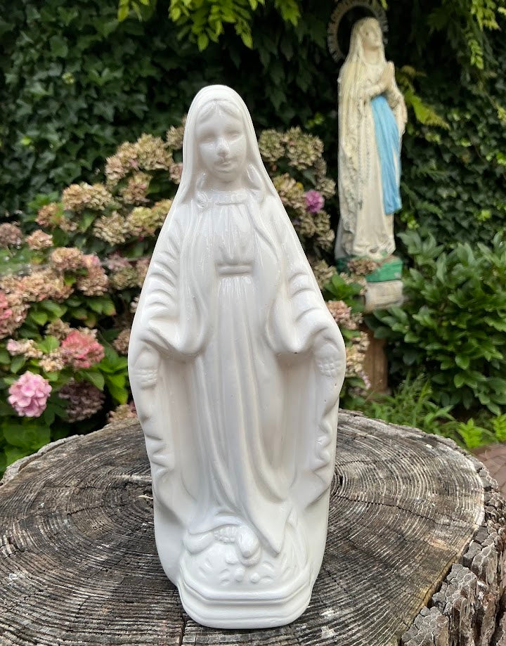 Vintage Porseleinen Wonderdadige Maria Plantenbakje