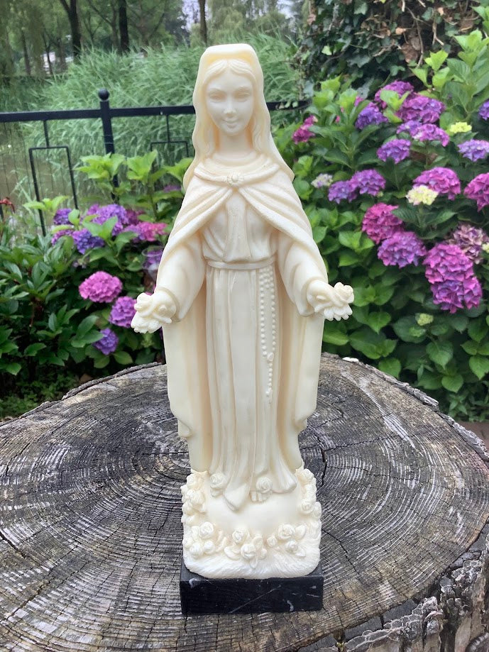 Beautiful Statue of Mary, Madonna of the Rose
