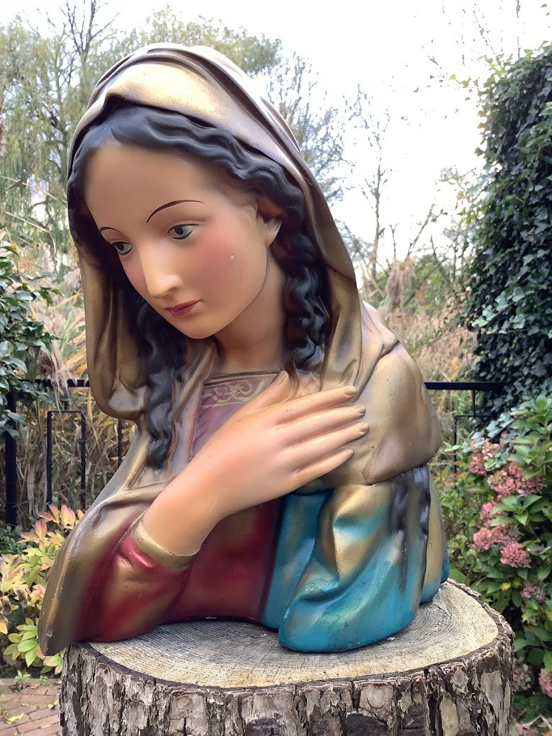 Beautiful large statue of Mary, bust of Mary