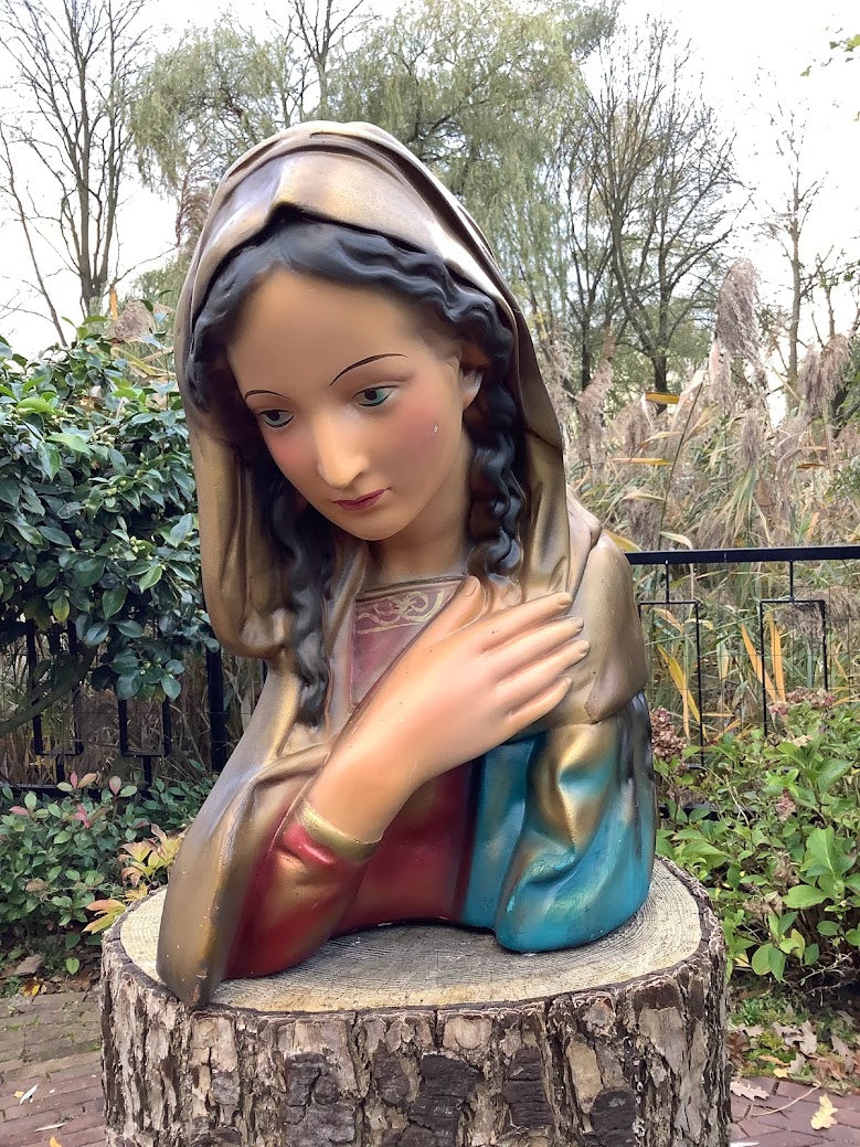Beautiful large statue of Mary, bust of Mary