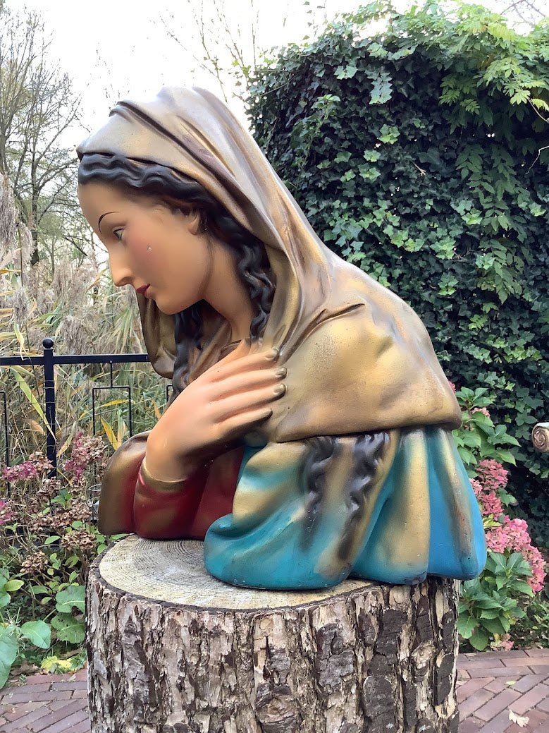 Beautiful large statue of Mary, bust of Mary