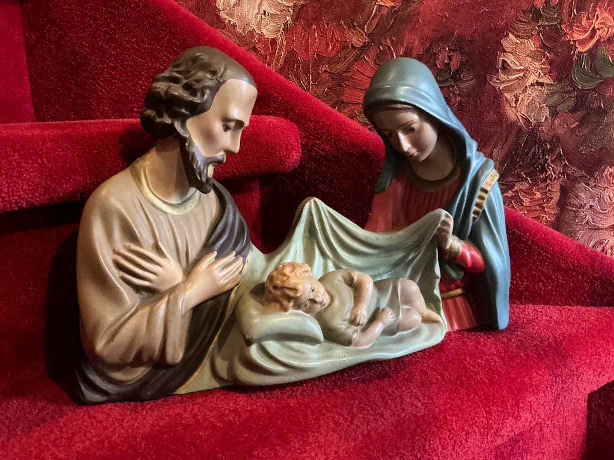 Prachtige zeldzame oude Belgische kerstgroep kerst