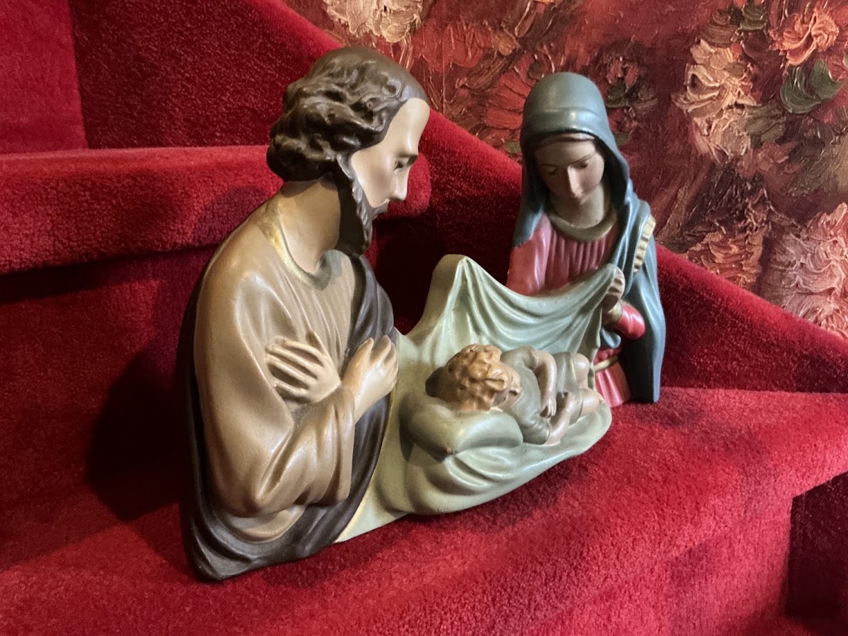 Prachtige zeldzame oude Belgische kerstgroep kerst