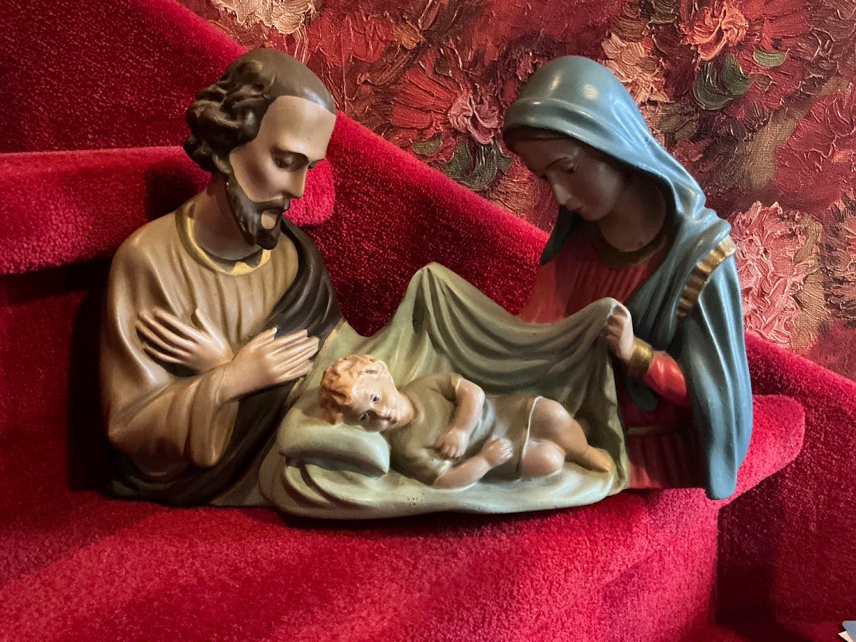 Prachtige zeldzame oude Belgische kerstgroep kerst