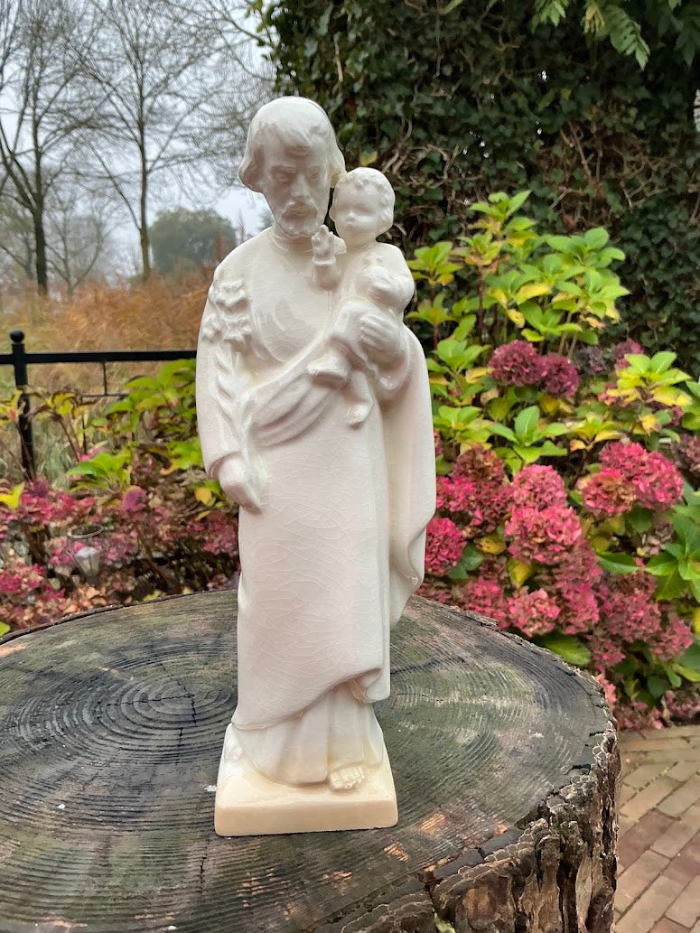 Goebel porcelain St Joseph figurine Joseph with infant Jesus