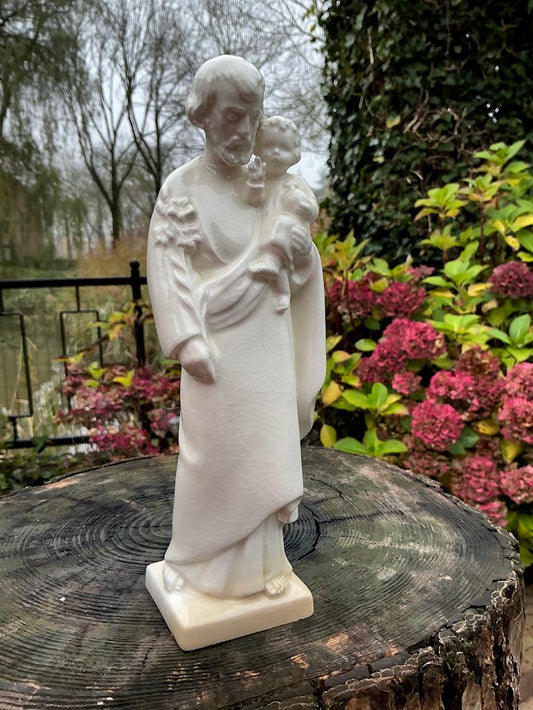 Goebel porcelain St Joseph figurine Joseph with infant Jesus