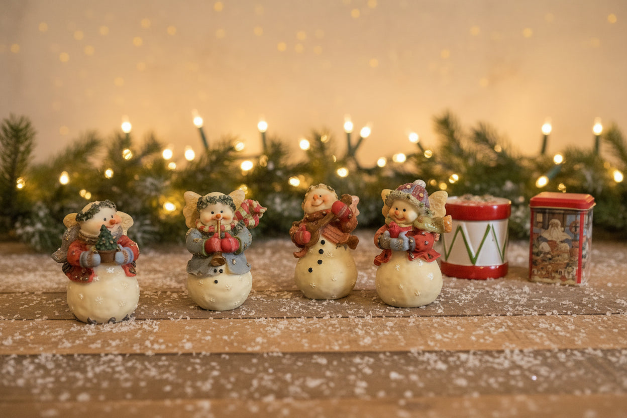 Kerst verzameling kerstmannen , sneeuwpop, sneeuwmannen