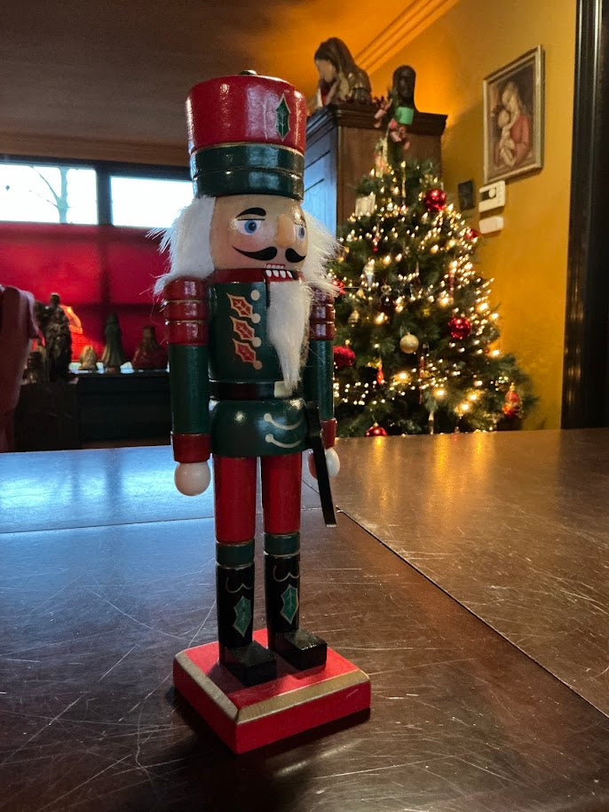 Kerst mooie vintage houten notenkraker geluksbrenger