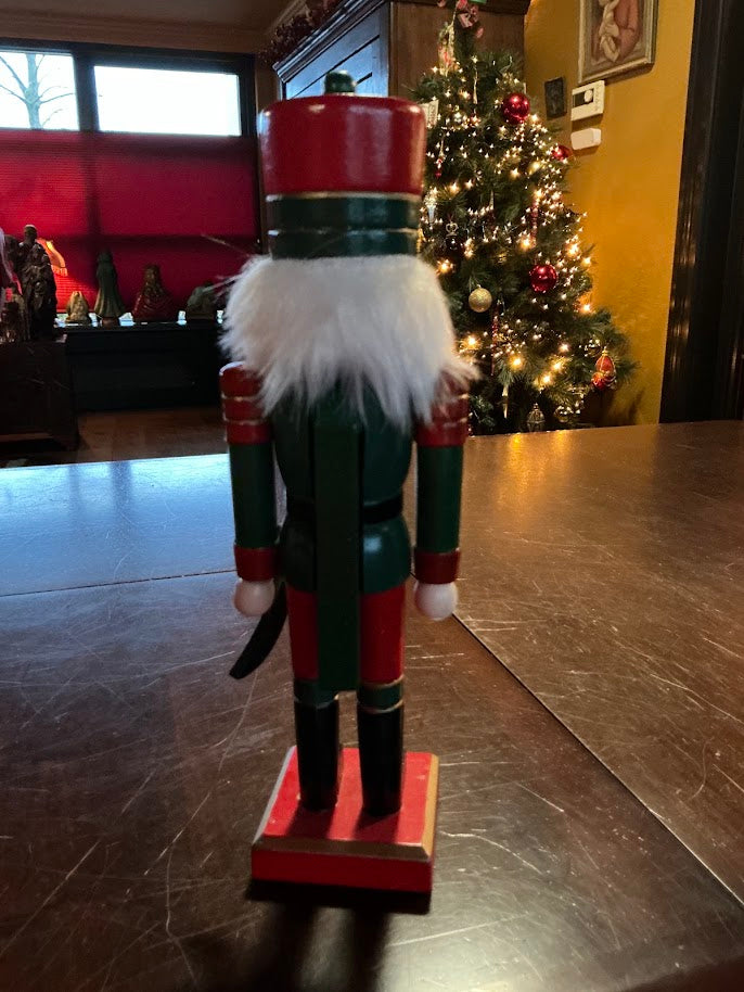 Kerst mooie vintage houten notenkraker geluksbrenger