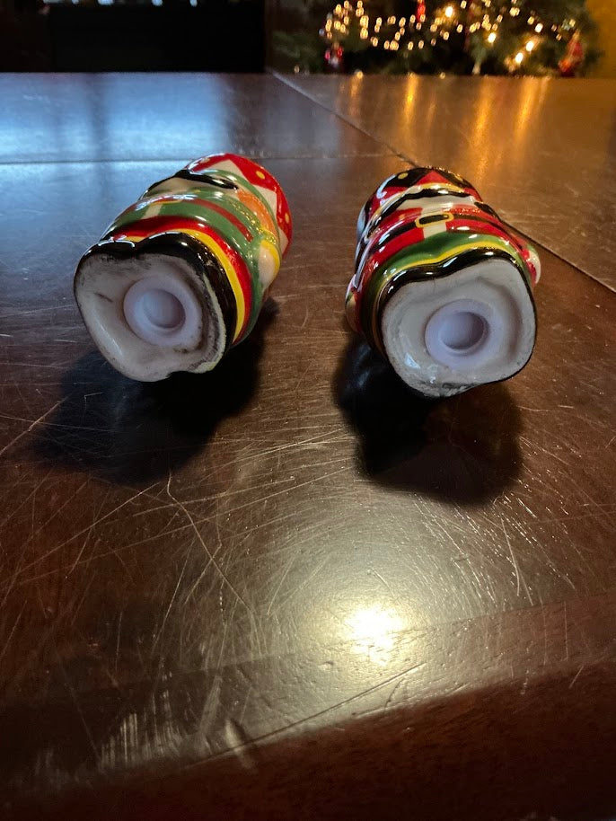 Christmas vintage nutcracker salt and pepper shakers