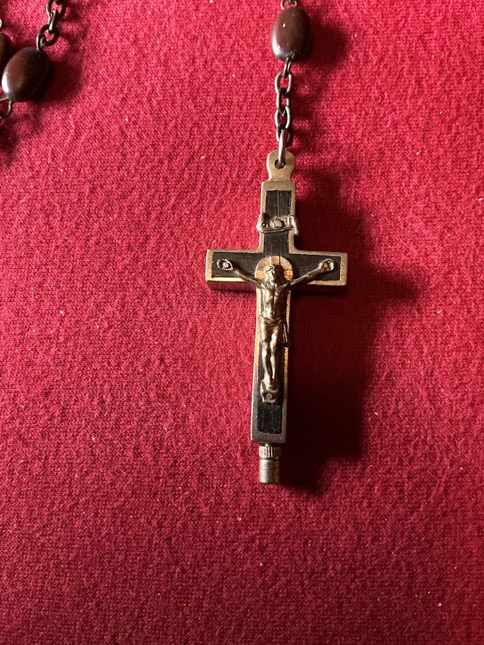 Rosario antico con reliquiario