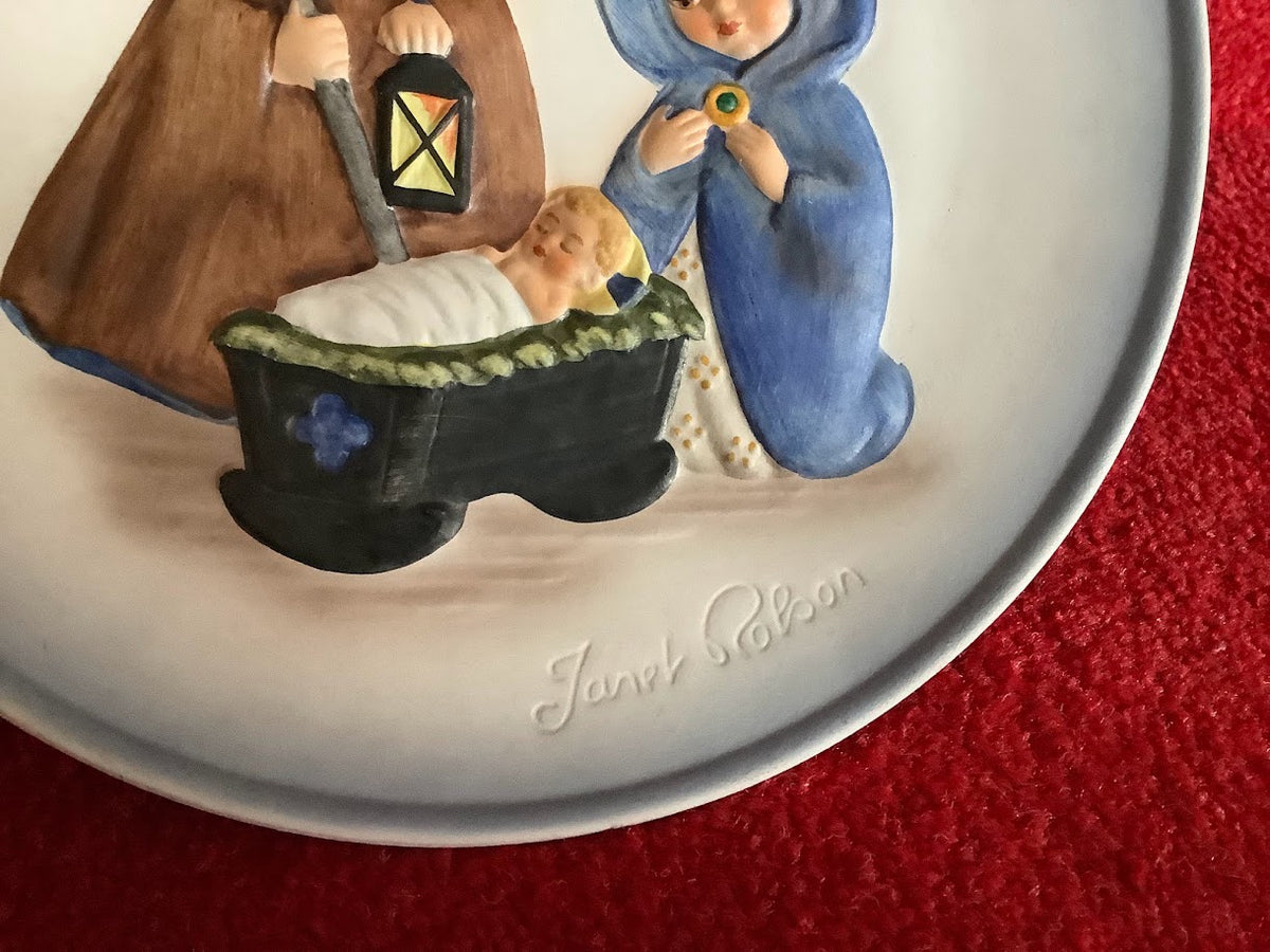 Wunderschöner GOEBEL-Wandteller mit Weihnachtsmotiv, Janet Robson
