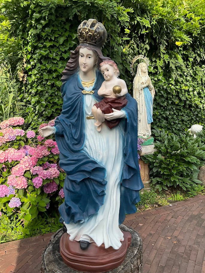 Mariabeeld Maria met kindje binnen/buiten