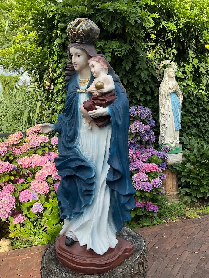 Mariabeeld Maria met kindje binnen/buiten