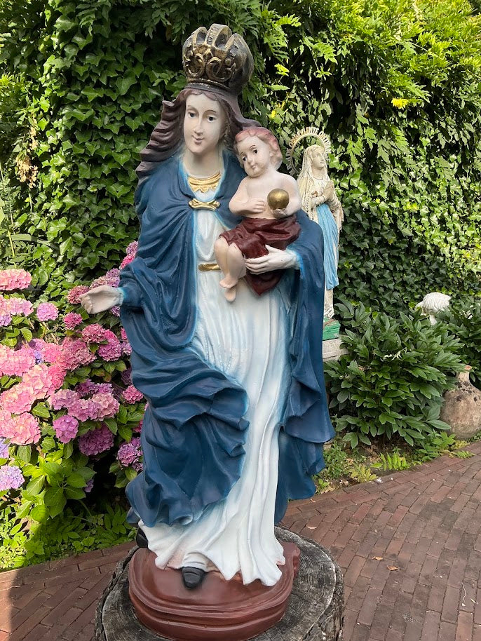 Mariabeeld Maria met kindje binnen/buiten
