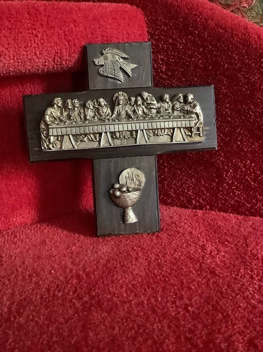 Religion beautiful wooden cross Last Supper