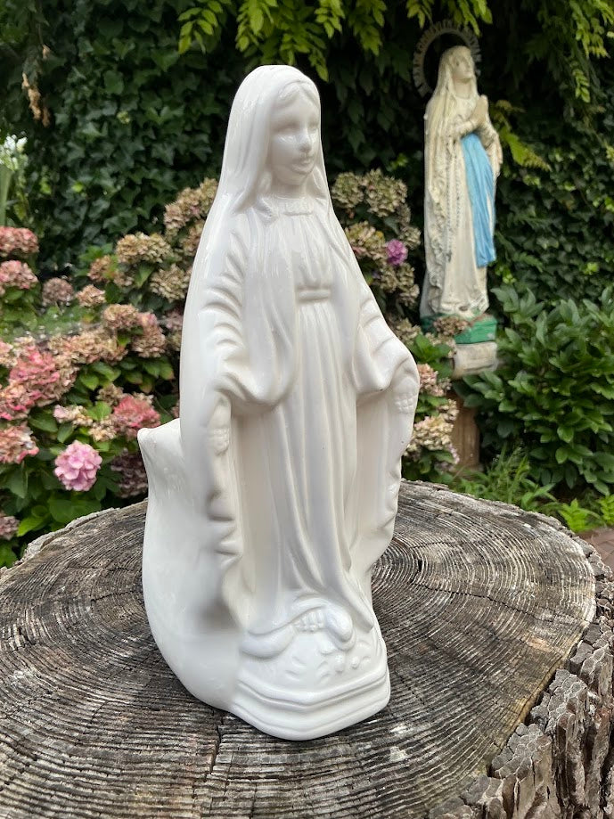 Vintage Porseleinen Wonderdadige Maria Plantenbakje