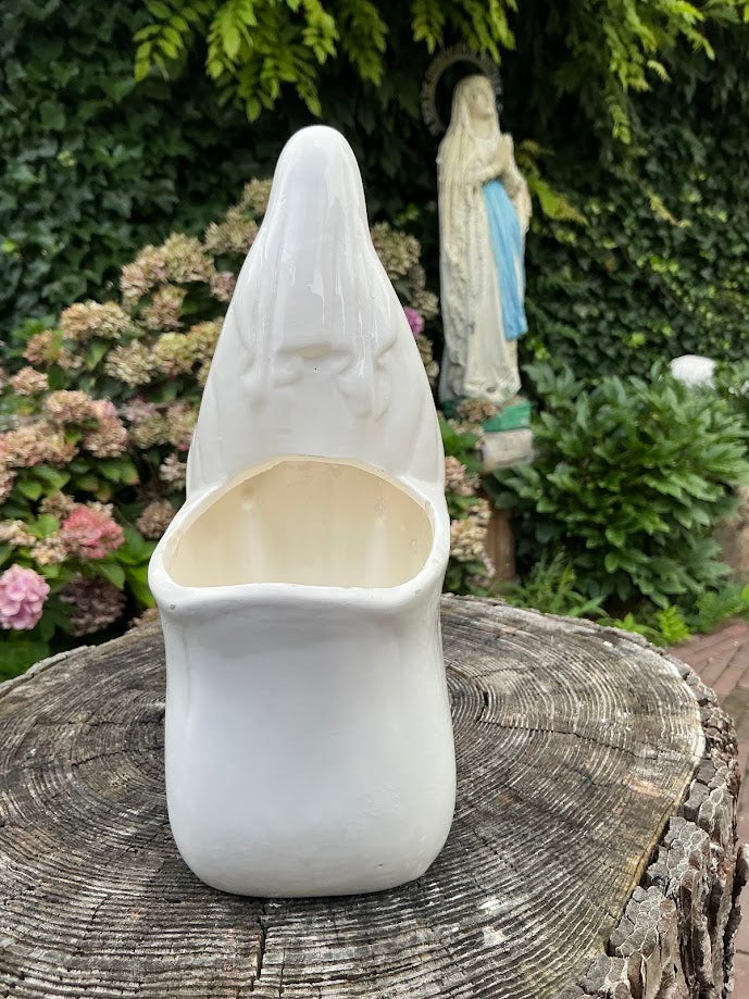 Vintage Porseleinen Wonderdadige Maria Plantenbakje