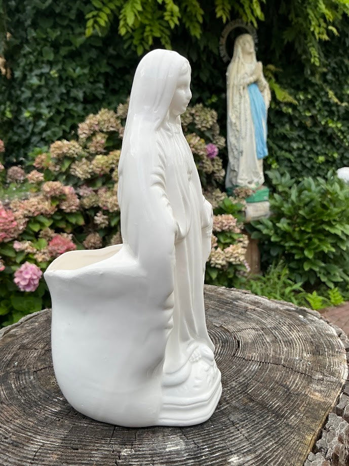 Vintage Porseleinen Wonderdadige Maria Plantenbakje