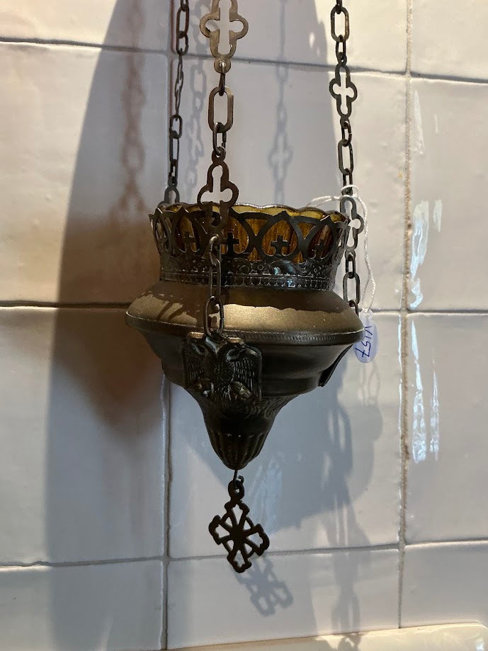 Antieke Franse godslamp kerk