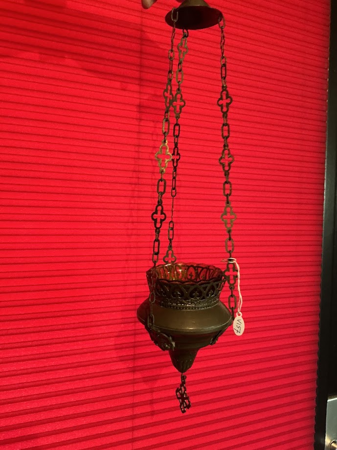 Antieke Franse godslamp kerk