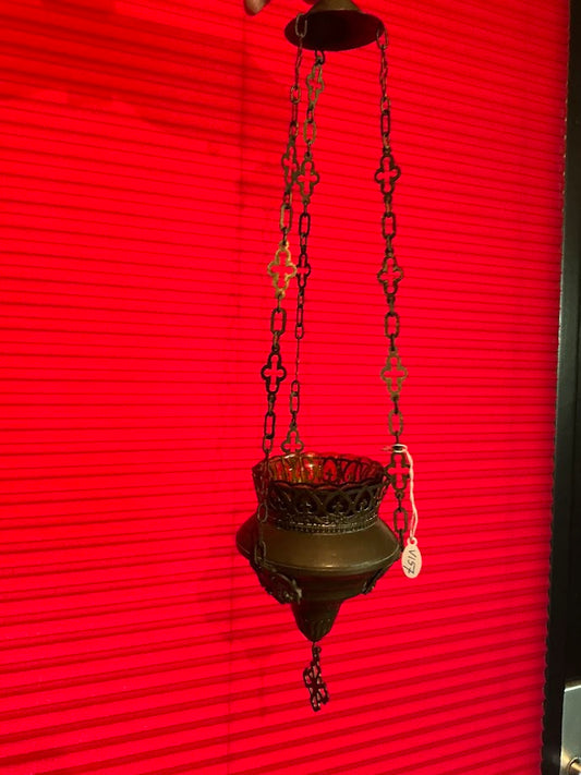 Antique French sanctuary lamp church