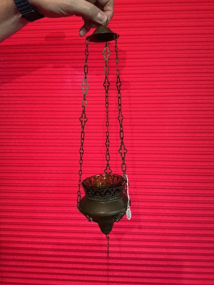 Antieke Franse godslamp kerk