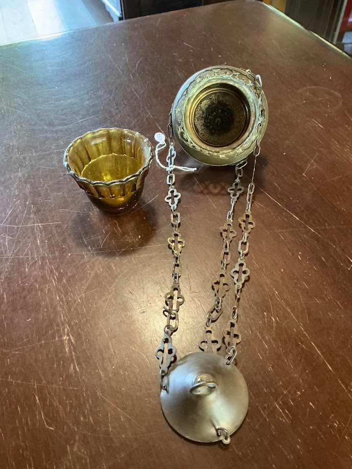 Antieke Franse godslamp kerk