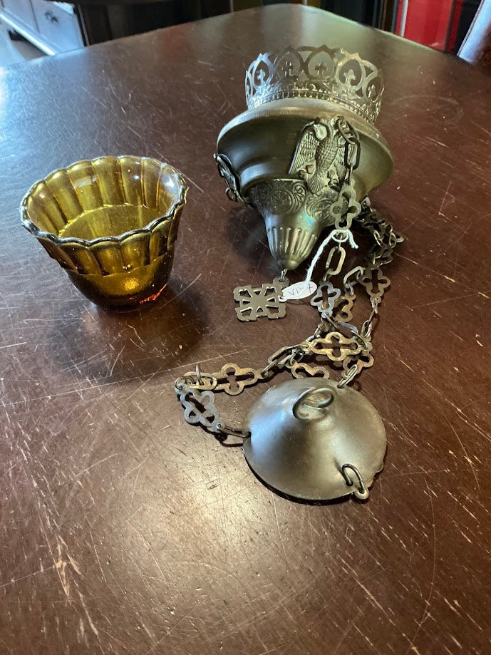 Antieke Franse godslamp kerk
