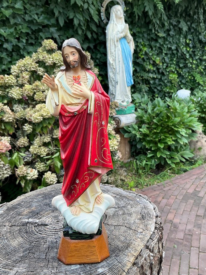 Sereen Heiligenbeeld Jezus heilig hart