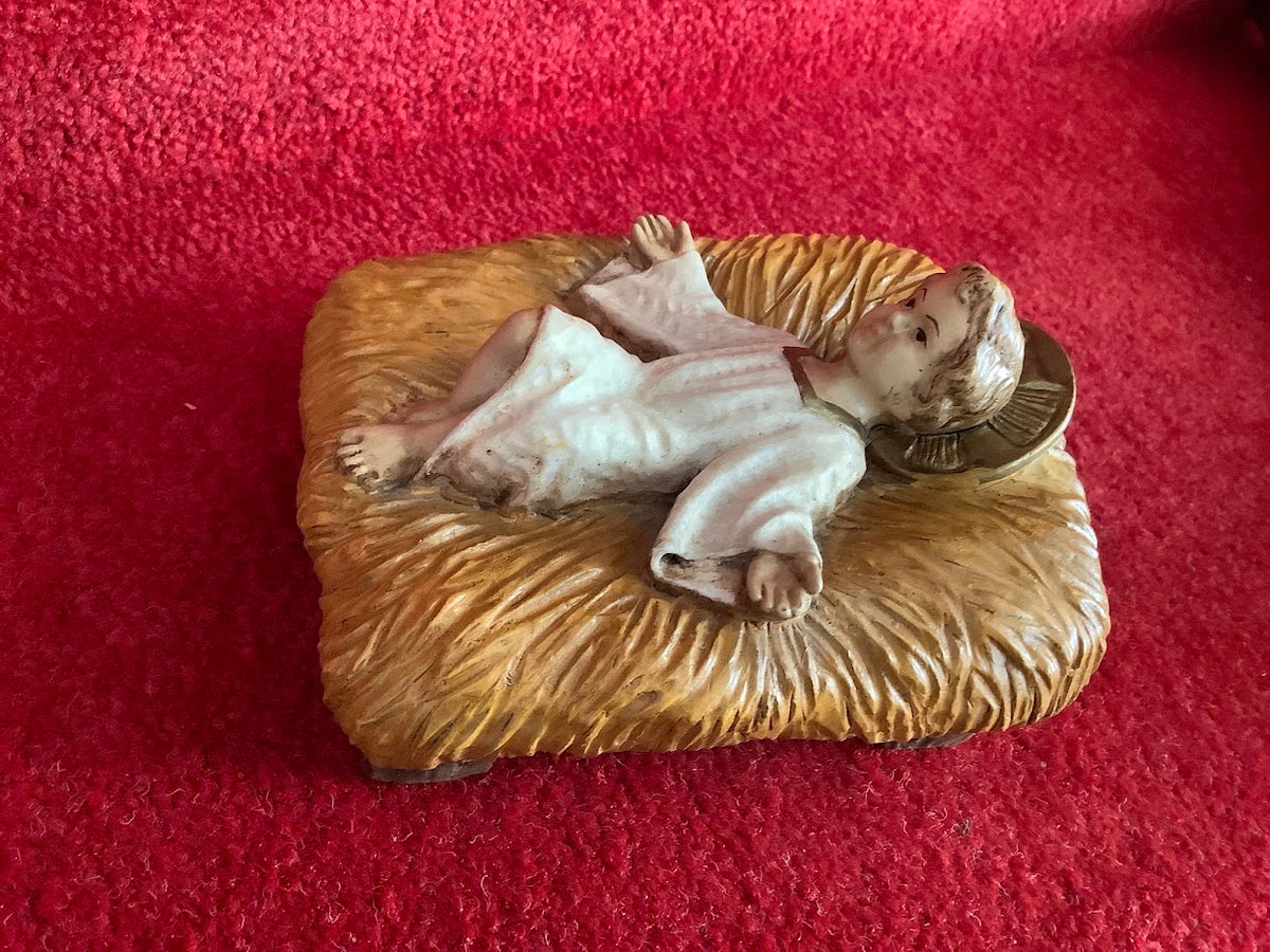 Kerst mooi kindje Jezus in kribbe