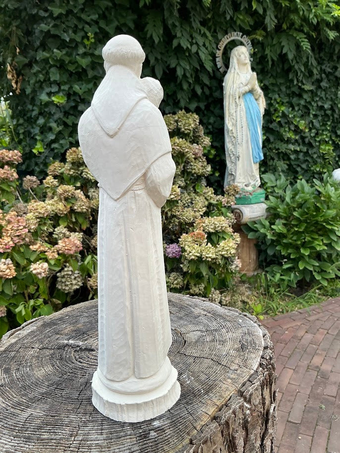 Heiligenbeelden St Anthonius met kindje