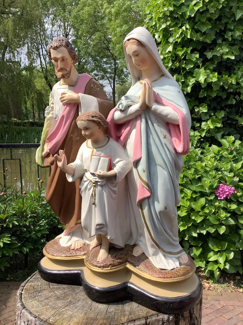 Prachtig heiligenbeeld de Heilige Familie