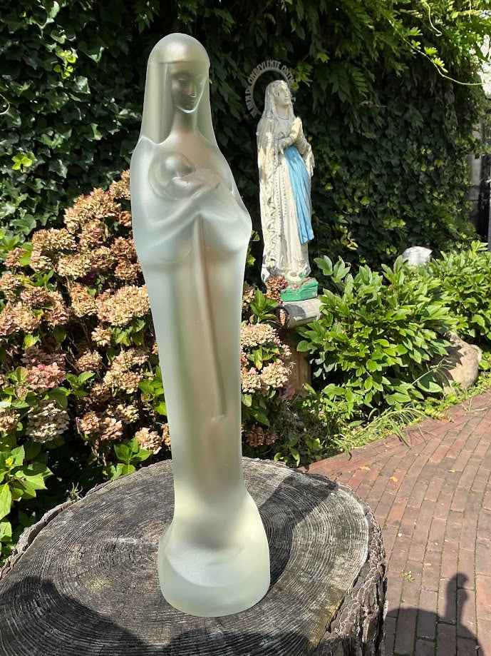 Grote zeldzame Madonna met kindje Steph Uiterwaal 37 cm
