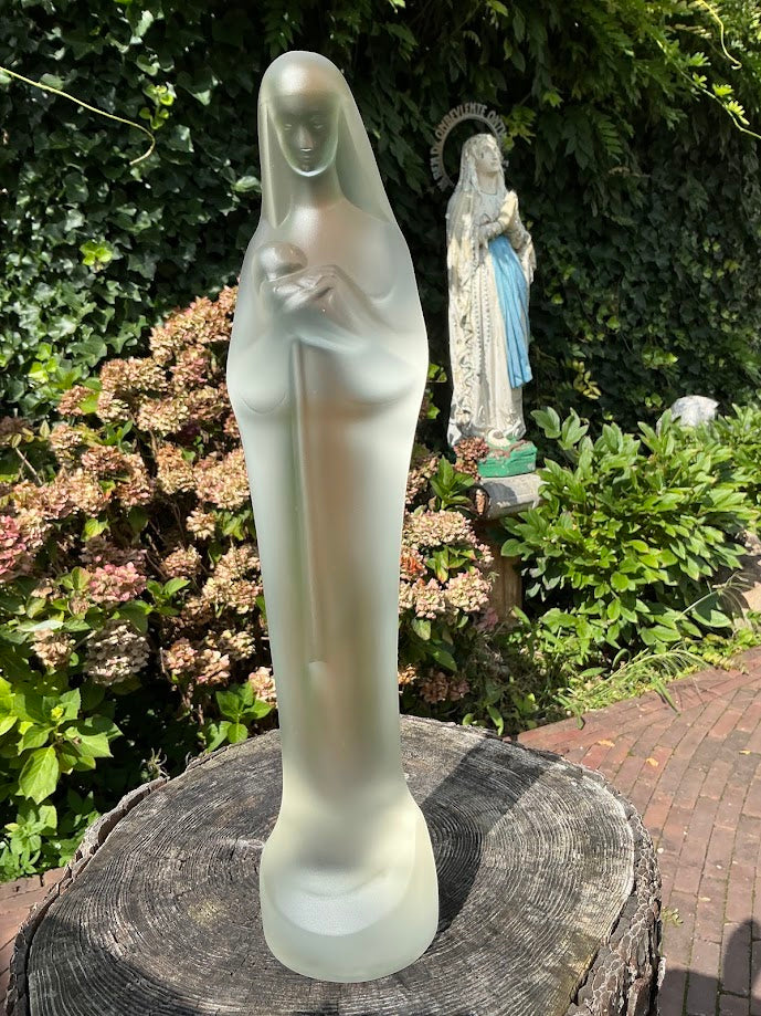 Grote zeldzame Madonna met kindje Steph Uiterwaal 37 cm