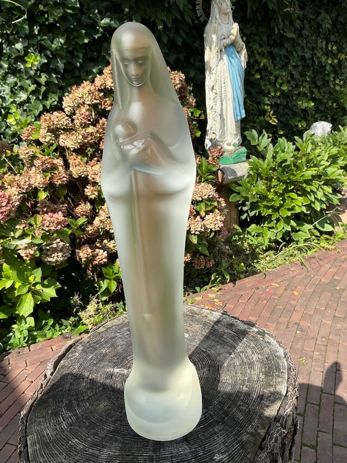 Grote zeldzame Madonna met kindje Steph Uiterwaal 37 cm