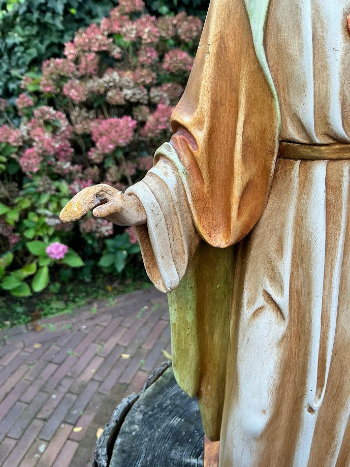 Wunderschöne Heiligenfigur Herz-Jesu-Jesus Jan Verdonck