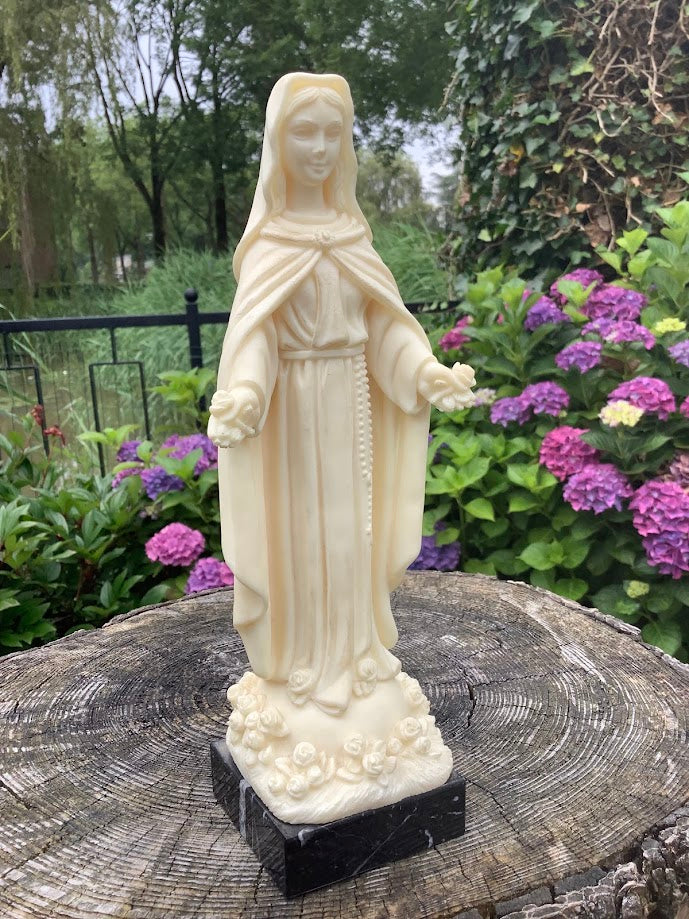 Beautiful Statue of Mary, Madonna of the Rose