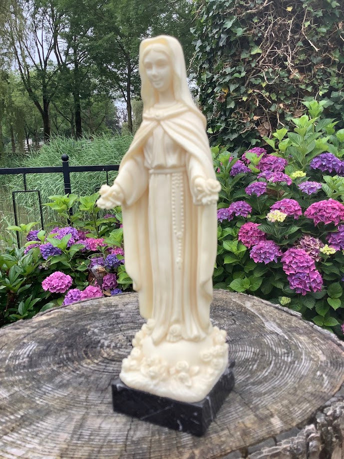 Beautiful Statue of Mary, Madonna of the Rose